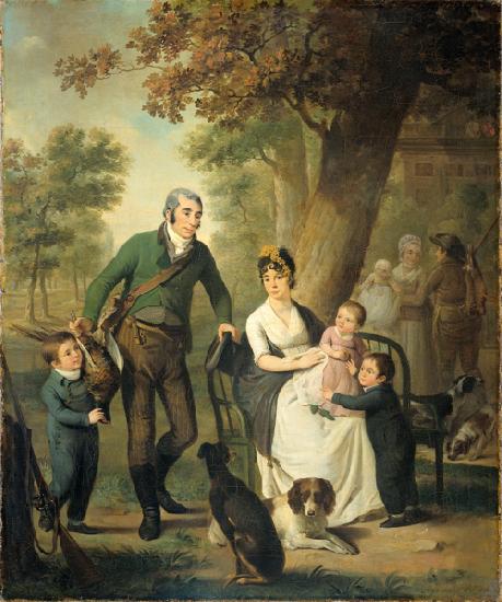  Jonkheer Gijsbert Carel Rutger Reinier van Brienen van Ramerus (1771-1821) with his wife and their four eldest children.